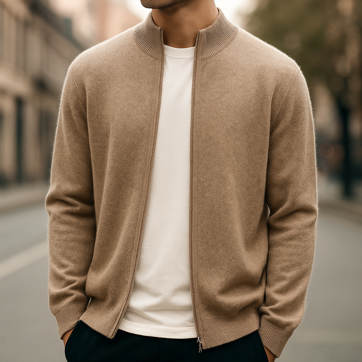 KEITH FULL ZIP KNIT CARDIGAN | COMFORT BUILT INTO CLEAN STYLE