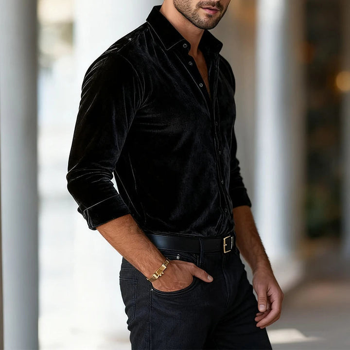 ALESSANDRO VELVET SHIRT | ITALIAN INSPIRED ELEGANCE