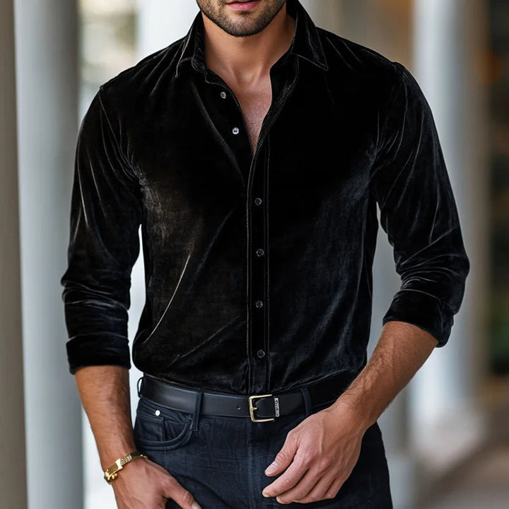 ALESSANDRO VELVET SHIRT | ITALIAN INSPIRED ELEGANCE