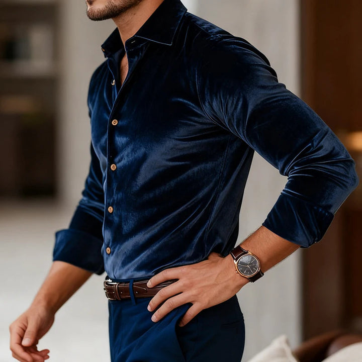 ALESSANDRO VELVET SHIRT | ITALIAN INSPIRED ELEGANCE