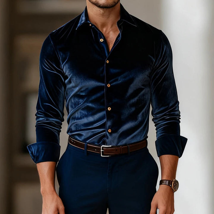 ALESSANDRO VELVET SHIRT | ITALIAN INSPIRED ELEGANCE