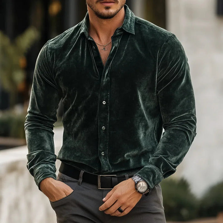 ALESSANDRO VELVET SHIRT | ITALIAN INSPIRED ELEGANCE