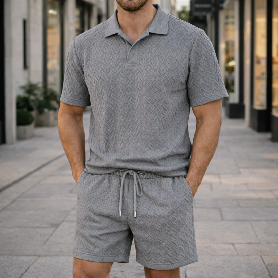 ALFRED POLO SHIRT AND SHORTS SET | REFINED COMFORT FOR WARM DAYS