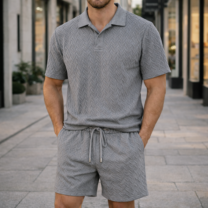ALFRED POLO SHIRT AND SHORTS SET | REFINED COMFORT FOR WARM DAYS