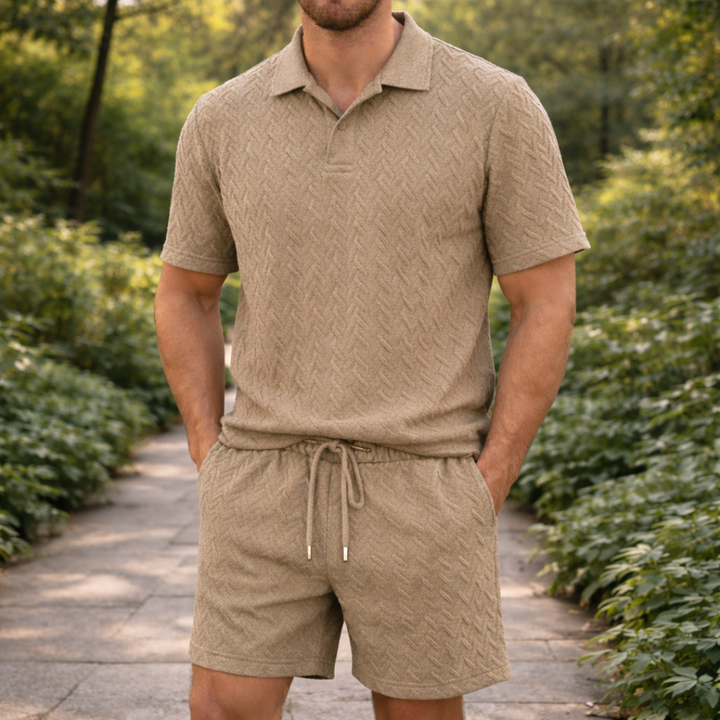 ALFRED POLO SHIRT AND SHORTS SET | REFINED COMFORT FOR WARM DAYS