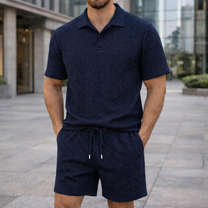 ALFRED POLO SHIRT AND SHORTS SET | REFINED COMFORT FOR WARM DAYS