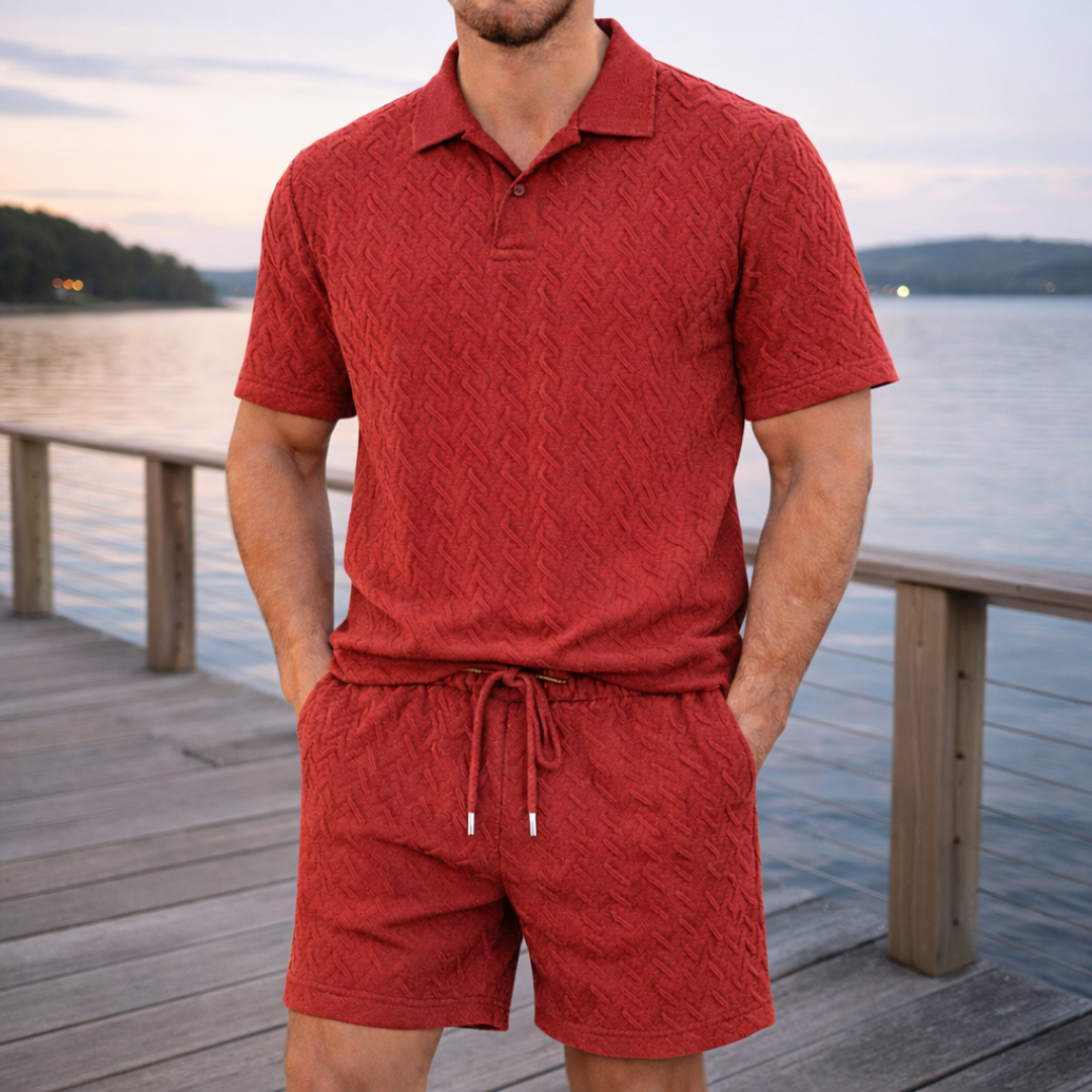 ALFRED POLO SHIRT AND SHORTS SET | REFINED COMFORT FOR WARM DAYS