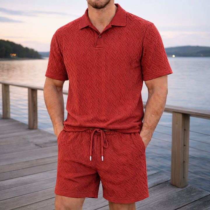 ALFRED POLO SHIRT AND SHORTS SET | REFINED COMFORT FOR WARM DAYS