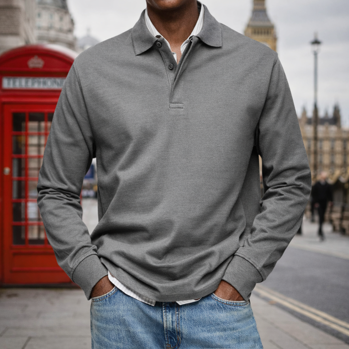 ARTHUR LONG SLEEVE POLO | SHARP STYLE MADE SIMPLE