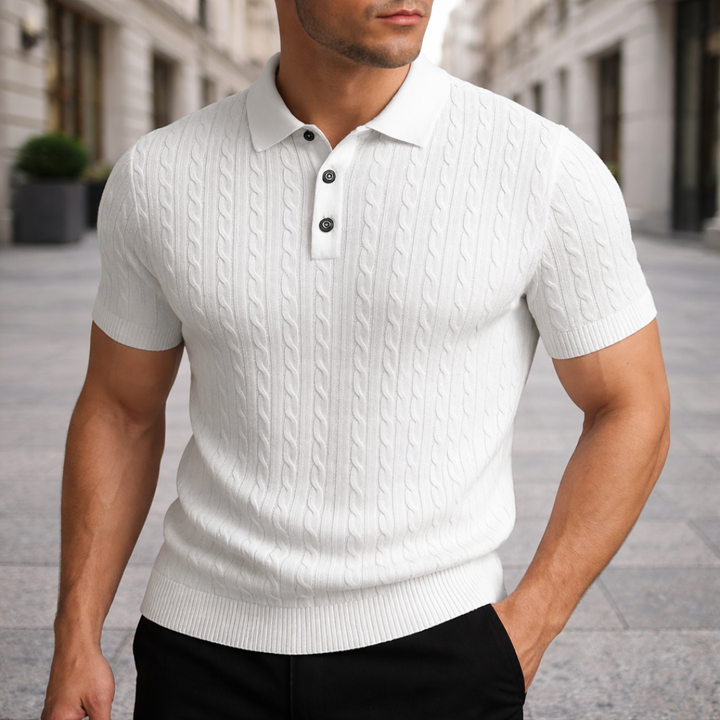 BARNABY TEXTURED KNIT POLO | EFFORTLESS STYLE FOR EVERYDAY WEAR