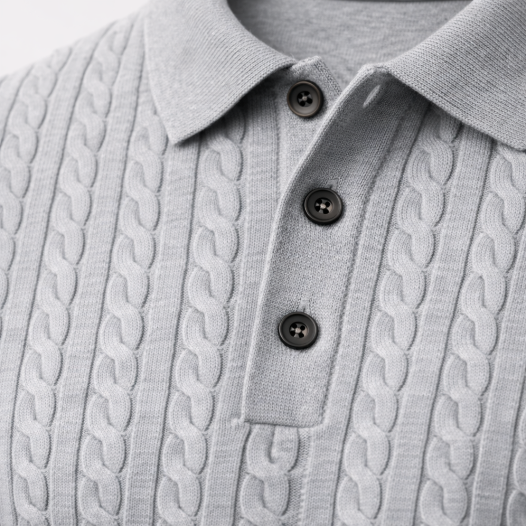 BARNABY TEXTURED KNIT POLO | EFFORTLESS STYLE FOR EVERYDAY WEAR