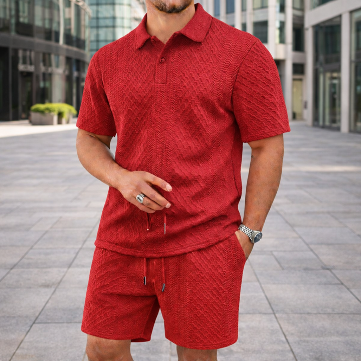 BENJAMIN POLO SHIRT AND SHORTS SET | RELAXED STYLE FOR WARM WEATHER