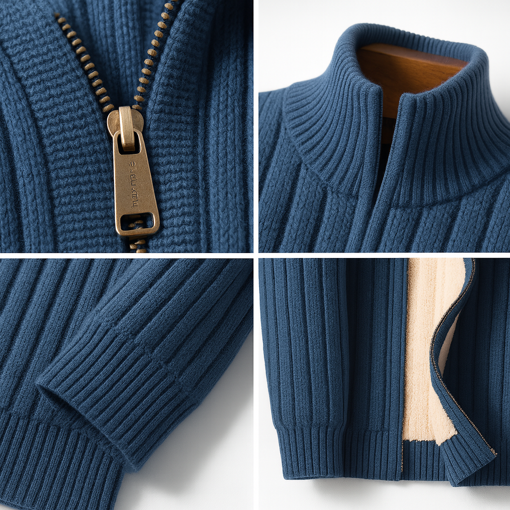 NOAH ZIP KNIT | RELAXED COMFORT, REFINED LOOK
