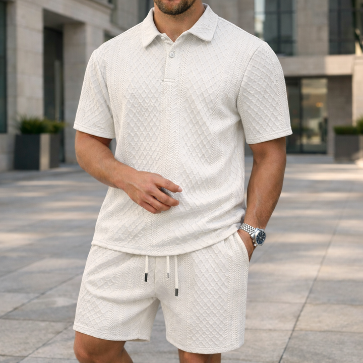 BENJAMIN POLO SHIRT AND SHORTS SET | RELAXED STYLE FOR WARM WEATHER