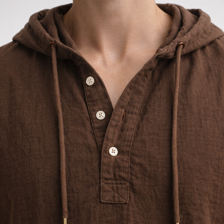 EDMUND HOODED LONG SLEEVE SHIRT | COMFORTABLE STYLE FOR EVERYDAY LIFE