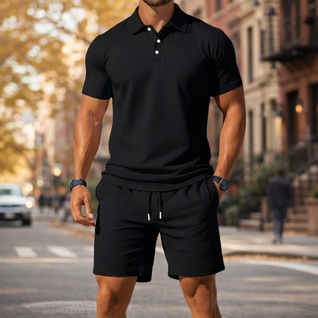 ELLIOT POLO + SHORT SET | RELAXED SUMMER STYLE – Harris & Shaw London