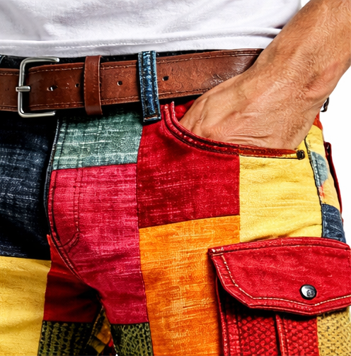HARRISON PATCHWORK TROUSERS | DISTINCTIVE EVERYDAY STYLE
