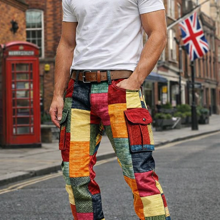 HARRISON PATCHWORK TROUSERS | DISTINCTIVE EVERYDAY STYLE