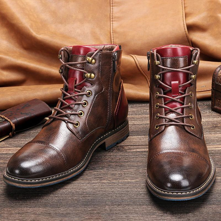 CLASSIC LEATHER OXFORD BOOTS | TIMELESS ELEGANCE WITH MODERN COMFORT