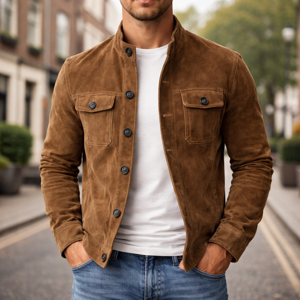HENRY STAND COLLAR JACKET | CONFIDENT EVERYDAY STYLE