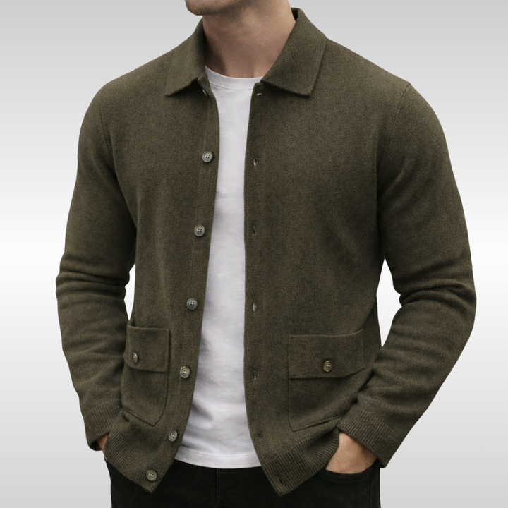 JULIAN KNIT CARDIGAN | QUIET LUXURY ESSENTIAL