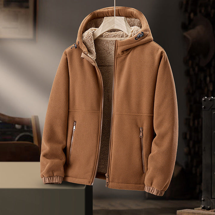 ETHAN HOODED FLEECE JACKET | STYLISH WINTER COMFORT