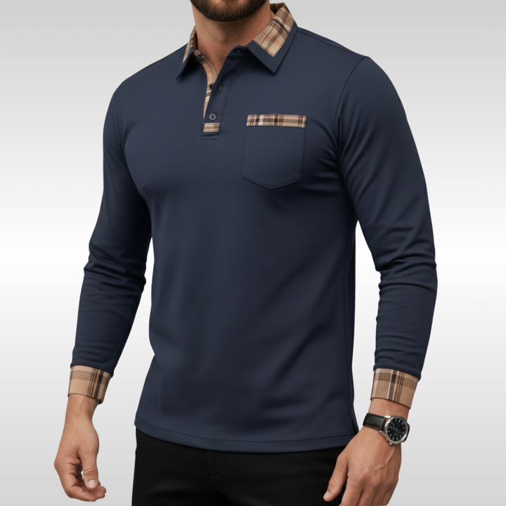 NEIL CHECK COLLAR POLO | EASY SMART STYLE