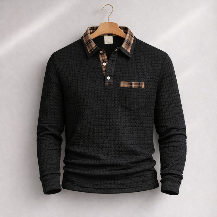 NOAH WAFFLE POLO SHIRT | 1+1 FREE