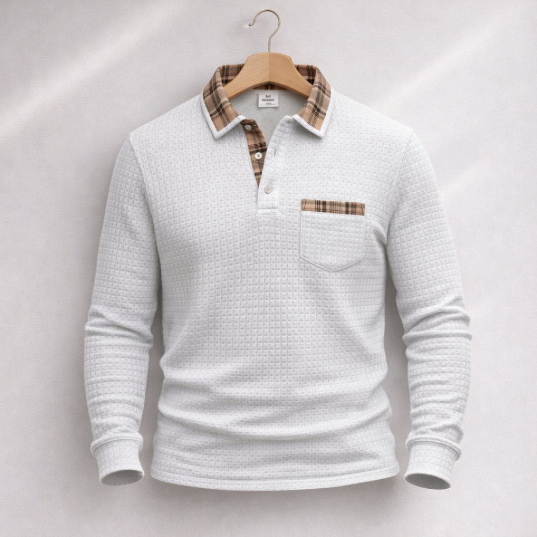 NOAH WAFFLE POLO SHIRT | 1+1 FREE