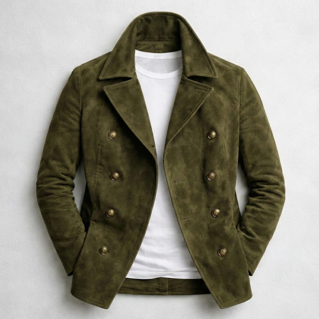 DANIEL DOUBLE BREASTED PEA COAT | TIMELESS REFINED STRUCTURE