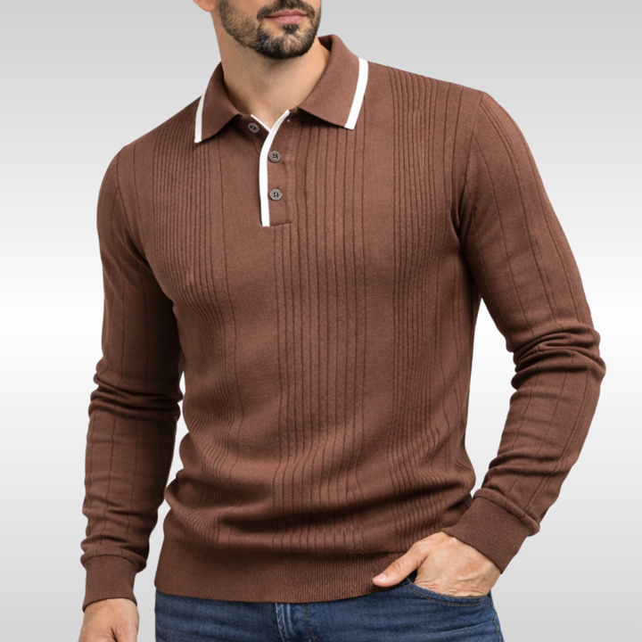 OSCAR LONG SLEEVE POLO | SMART COMFORT FOR COOL DAYS