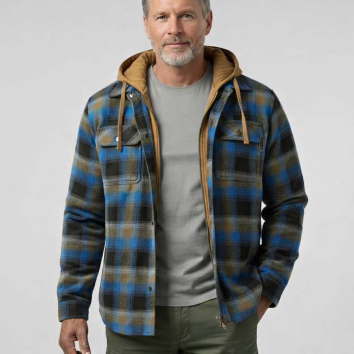 ROWAN PATCHWORK HOODED JACKET | WARMTH WITH PERSONALITY