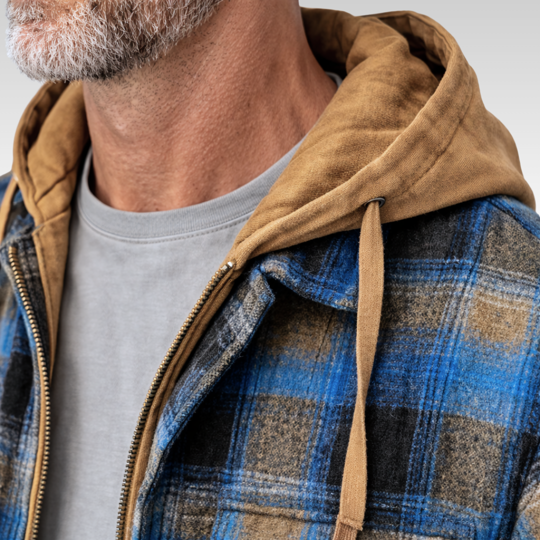ROWAN PATCHWORK HOODED JACKET | WARMTH WITH PERSONALITY