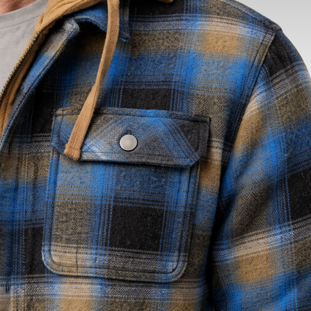 ROWAN PATCHWORK HOODED JACKET | WARMTH WITH PERSONALITY