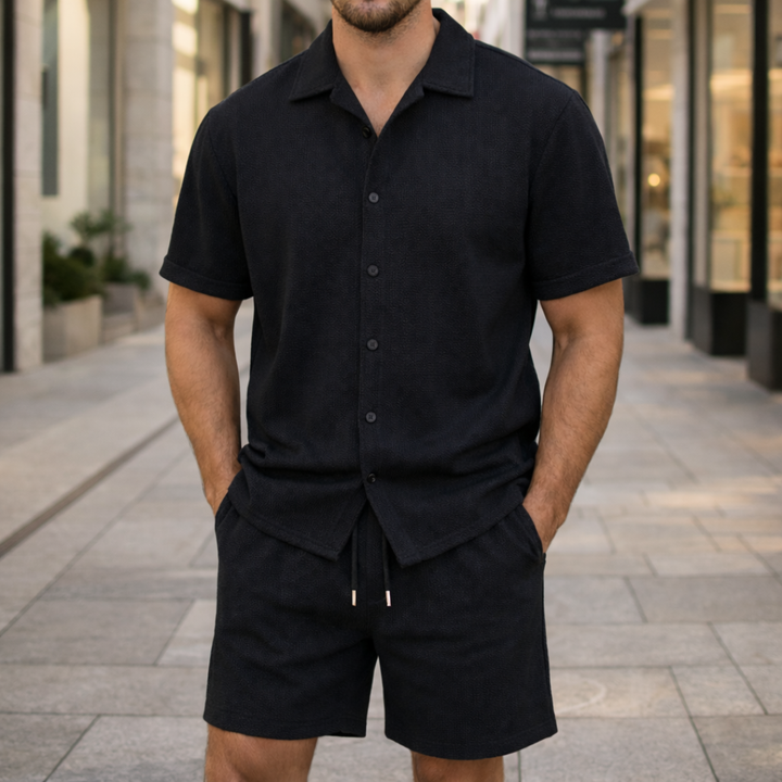 RUPERT SHORT SLEEVE SHIRT AND SHORTS SET | EASY STYLE FOR WARM DAYS