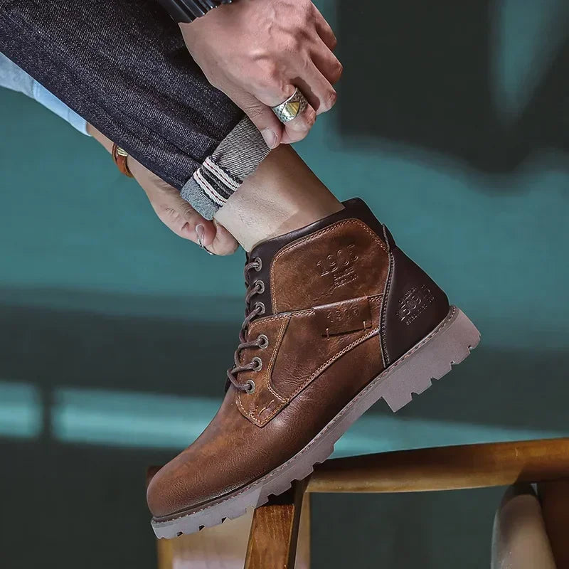 BRITISH-STYLE LEATHER BOOTS | CLASSIC ELEGANCE WITH EVERYDAY COMFORT