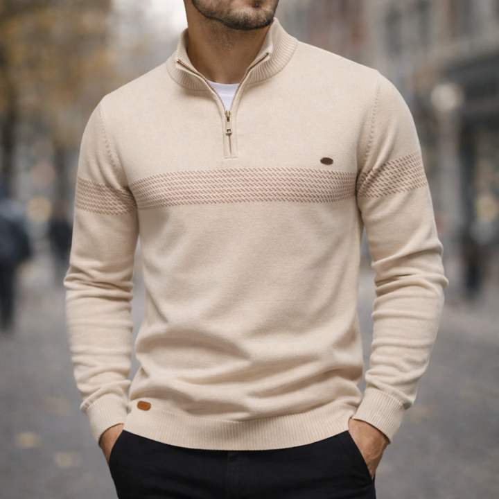 SOREN KNIT ZIP PULLOVER | STEADY WARMTH FOR COLD DAYS