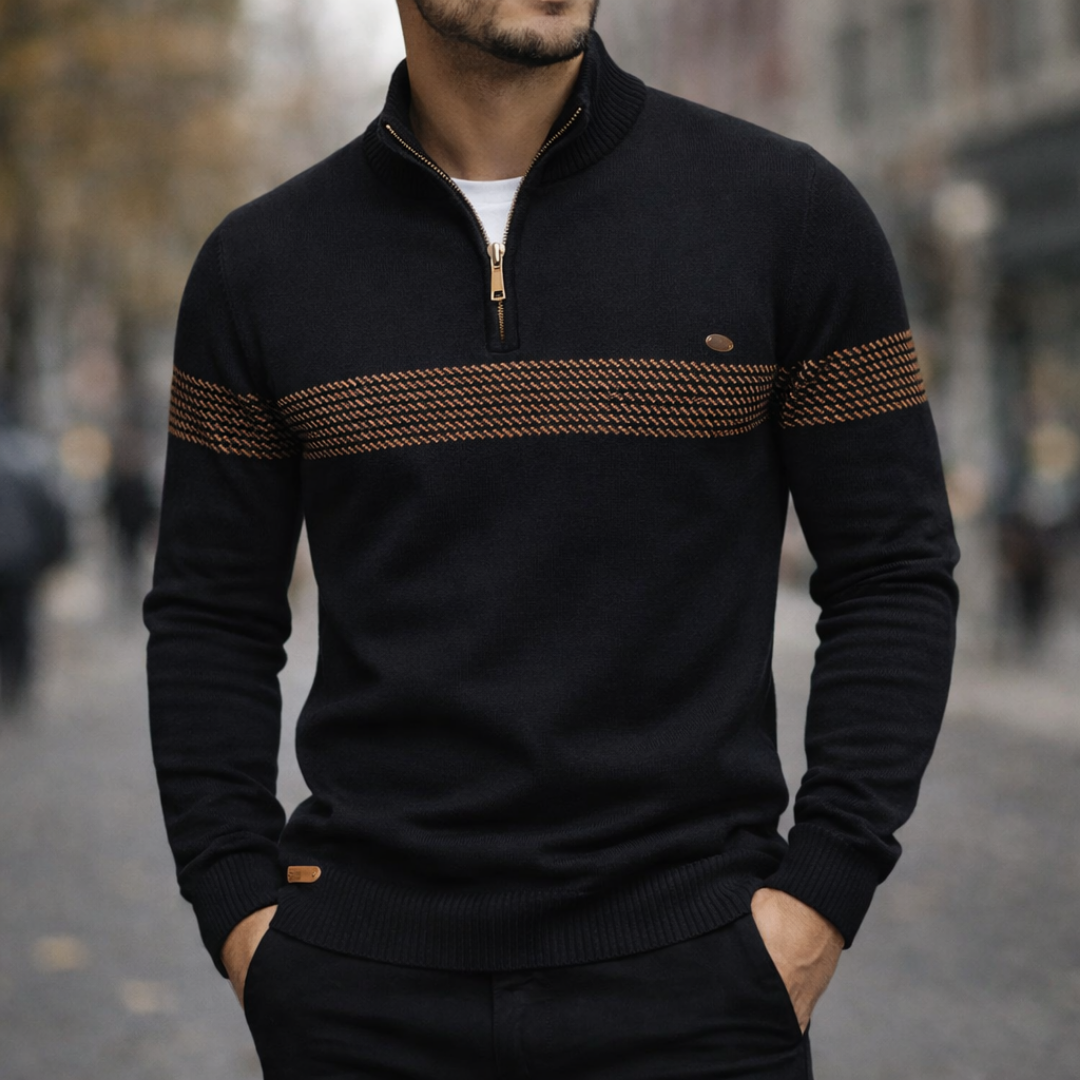 SOREN KNIT ZIP PULLOVER | STEADY WARMTH FOR COLD DAYS