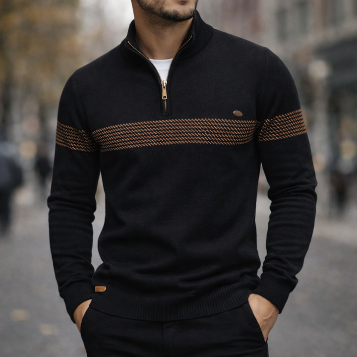 SOREN KNIT ZIP PULLOVER | STEADY WARMTH FOR COLD DAYS