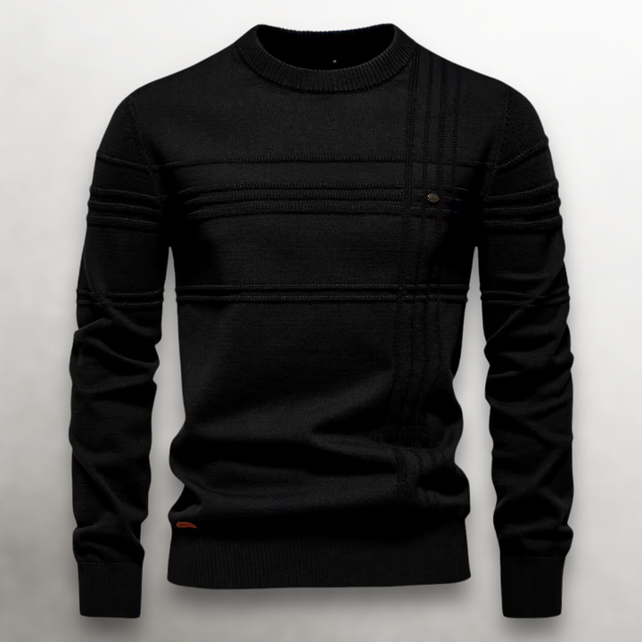 JAMIE KNIT JUMPER | CLASSIC GRID DETAIL