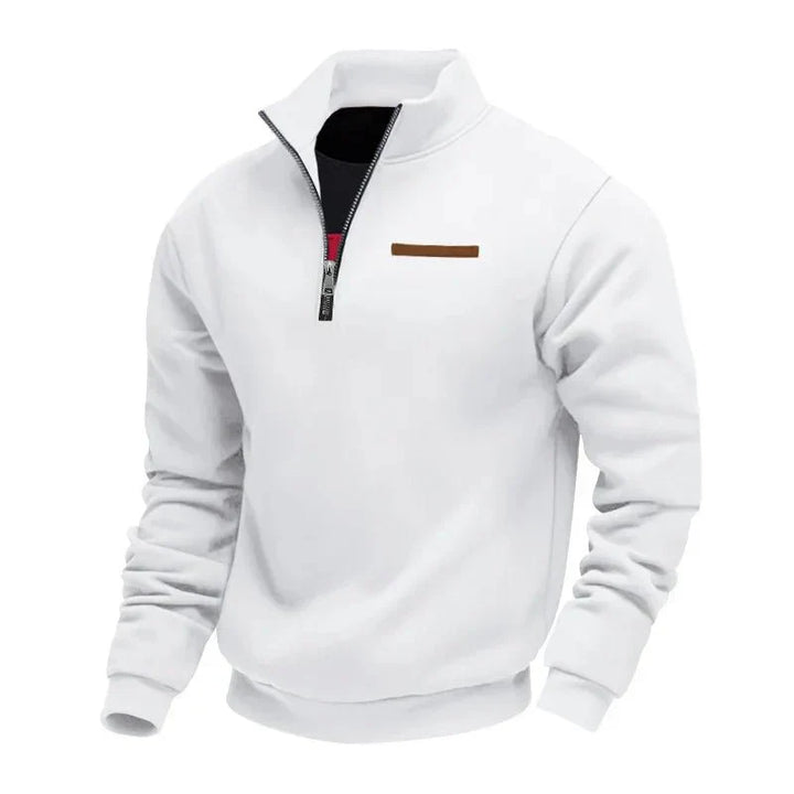 HUGO SOFT HALF ZIP SWEATSHIRT | WARMTH WITH QUIET STYLE