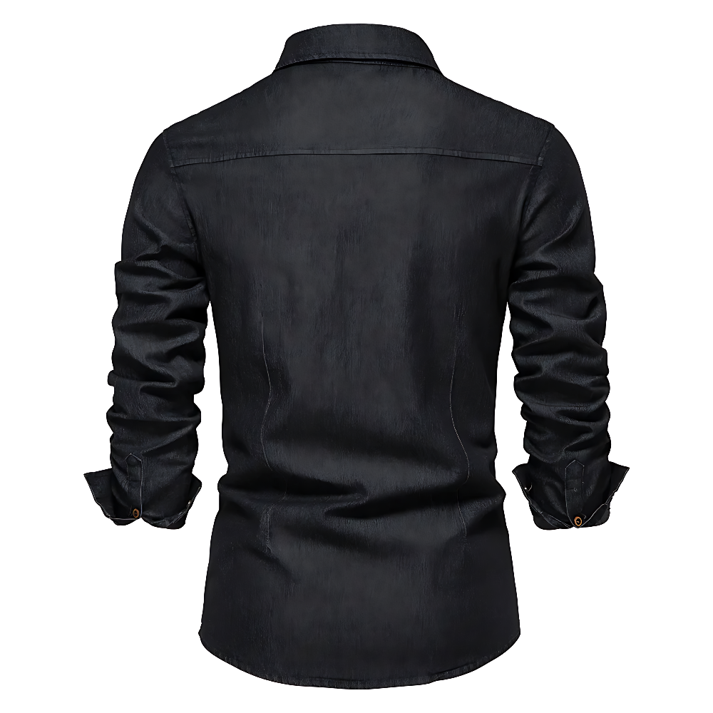 LEON COTTON DENIM SHIRT | A MODERN TAKE ON SMART CASUAL