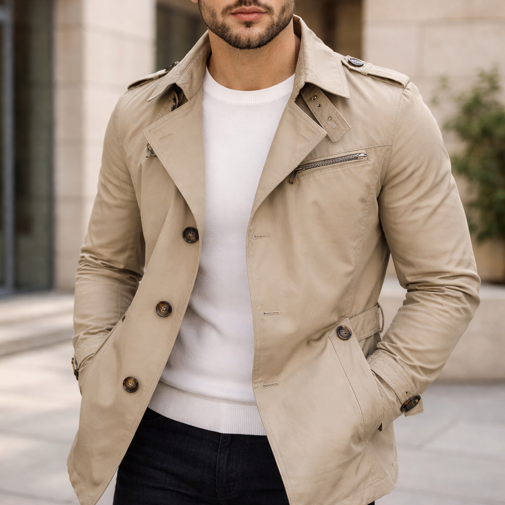 ELROY TRENCH COAT | FUNCTIONAL WIND PROTECTION FOR CITY DAYS