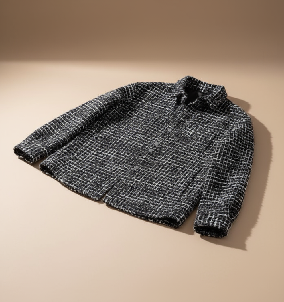 HARRIS TWEED-LOOK SHACKET | TAILORED COMFORT