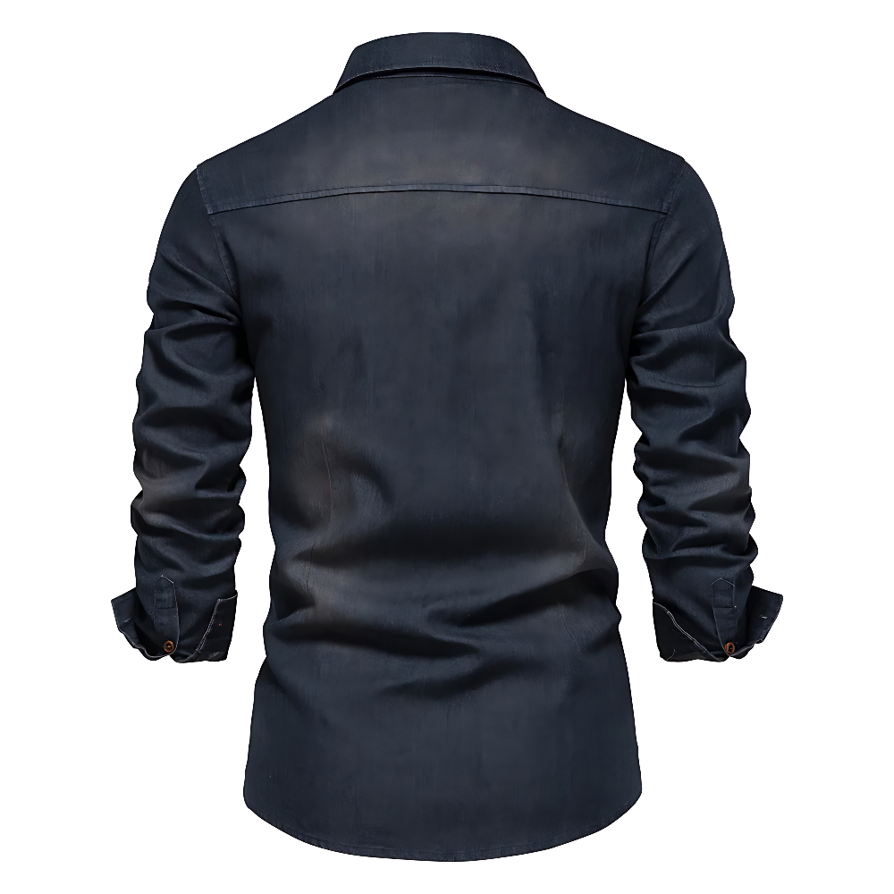 LEON COTTON DENIM SHIRT | A MODERN TAKE ON SMART CASUAL