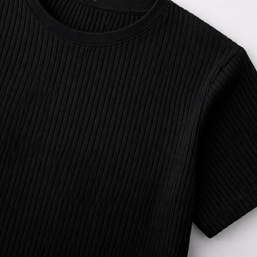 JONES RIBBED TEE | SHARP FIT FOR EFFORTLESS DAILY STYLE