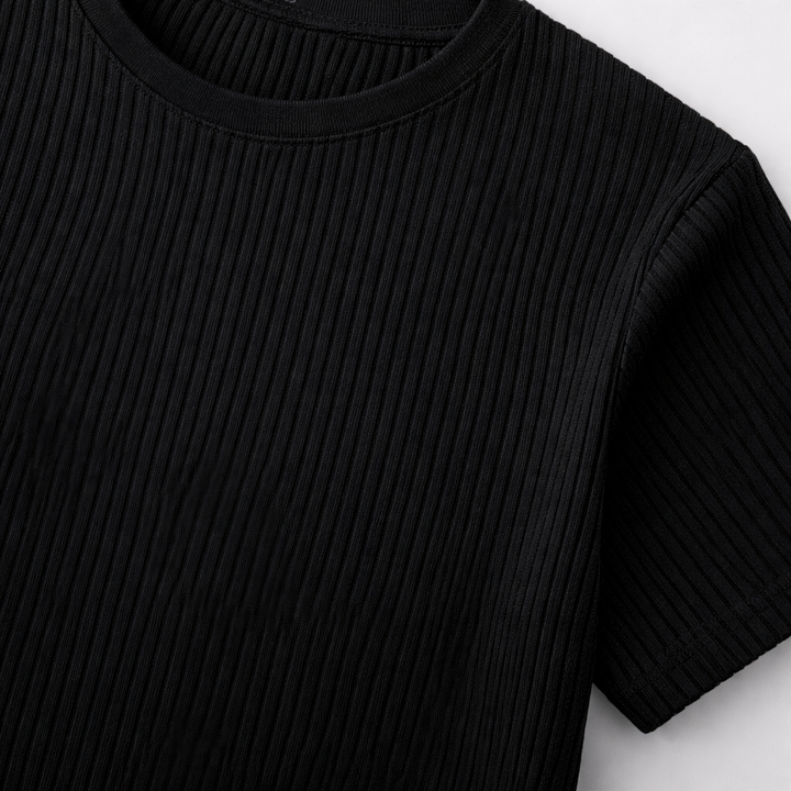 JONES RIBBED TEE | SHARP FIT FOR EFFORTLESS DAILY STYLE