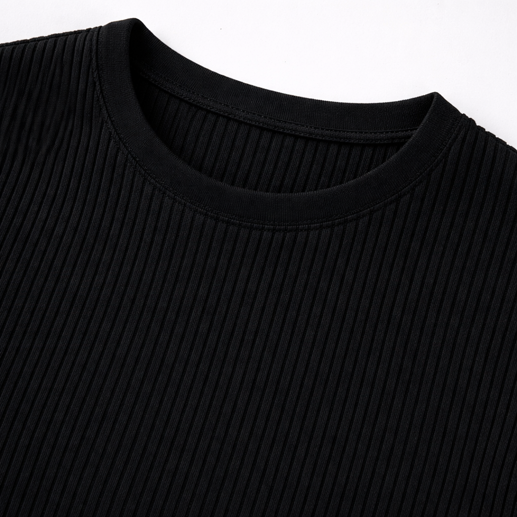 JONES RIBBED TEE | SHARP FIT FOR EFFORTLESS DAILY STYLE