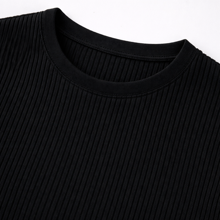 JONES RIBBED TEE | SHARP FIT FOR EFFORTLESS DAILY STYLE