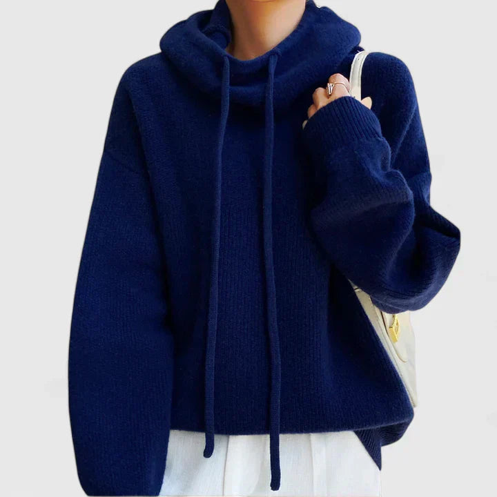 LIZA KNIT HOODIE | COSY ELEGANCE